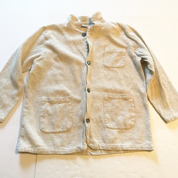 CP Shades Cream Button-Up Jacket - Picture 3 of 10